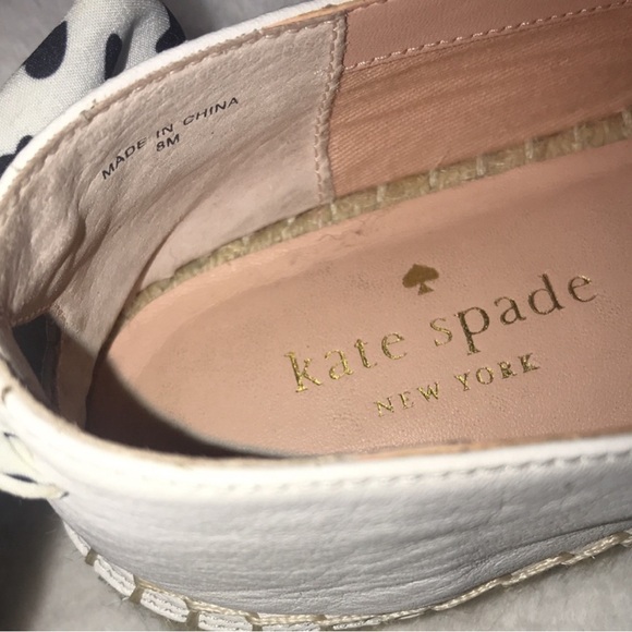 Kate Spade New York White Grayson Round-Toe Espadrilles - Picture 6 of 6